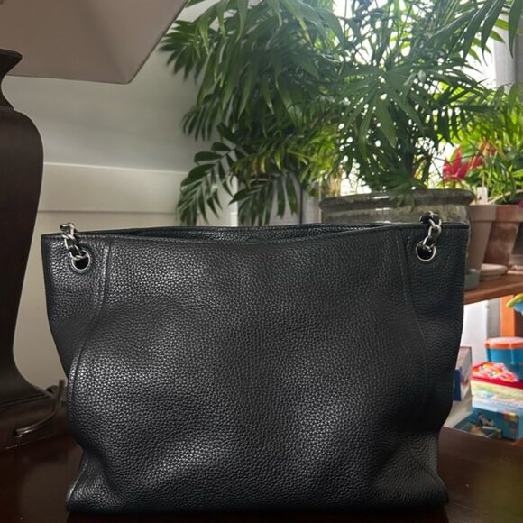 Tory Burch Black Leather Bag - Picture 4 of 12
